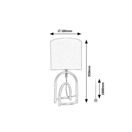 Rabalux - Pöytälamppu 1xE14/25W/230V