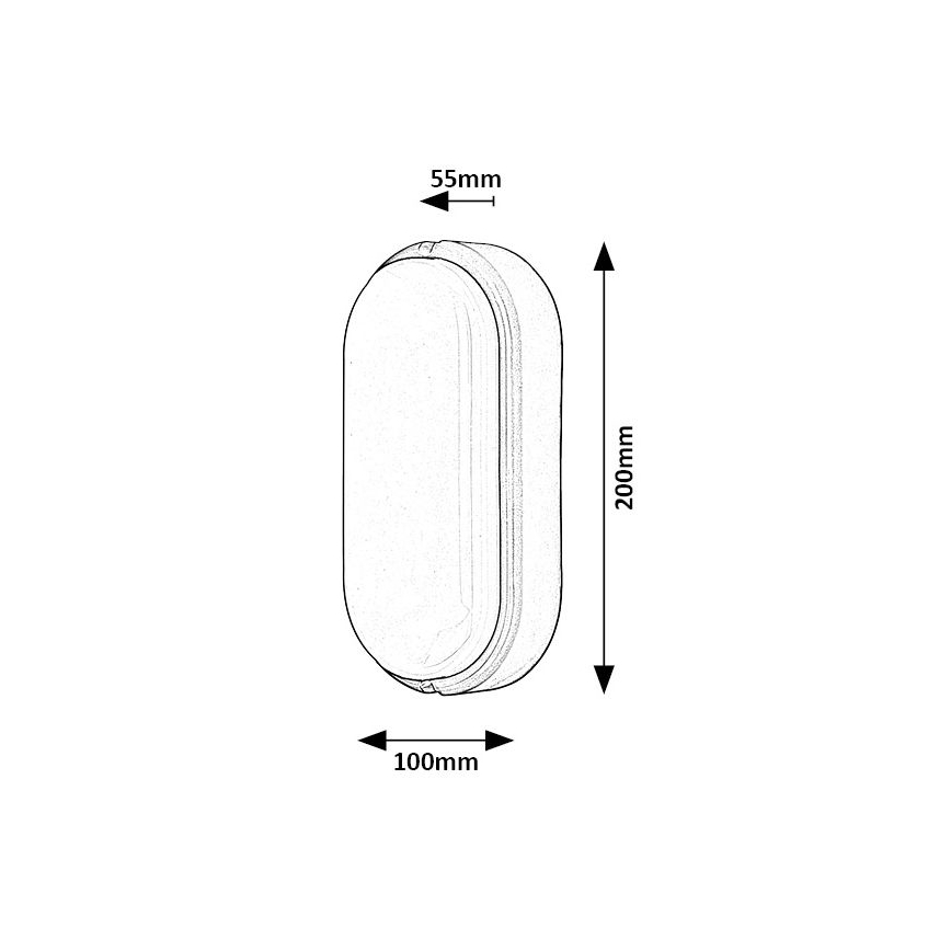 Rabalux - LED Ulkokattovalaisin LED/15W/230V IP54 valkoinen