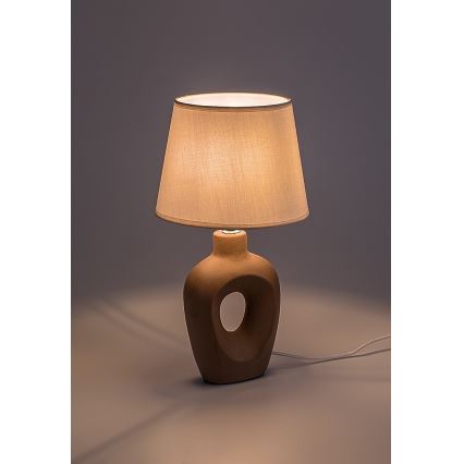 Rabalux - Pöytälamppu 1xE14/25W/230V ruskea/kerma