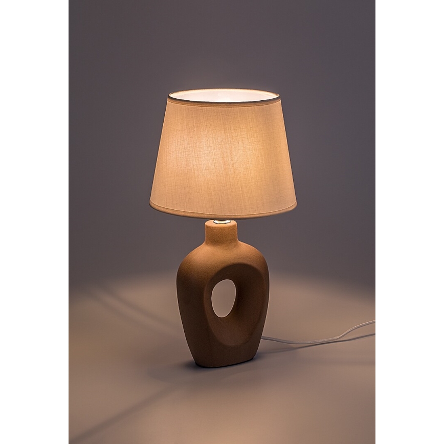 Rabalux - Pöytälamppu 1xE14/25W/230V ruskea/kerma