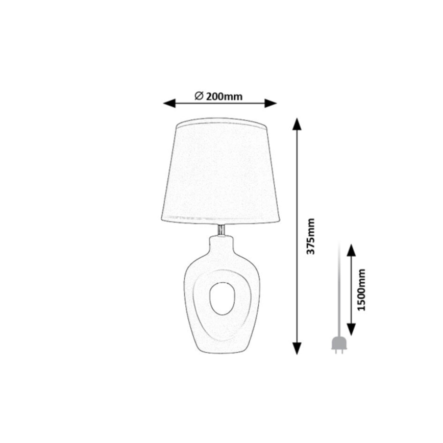 Rabalux - Pöytälamppu 1xE14/25W/230V ruskea/kerma