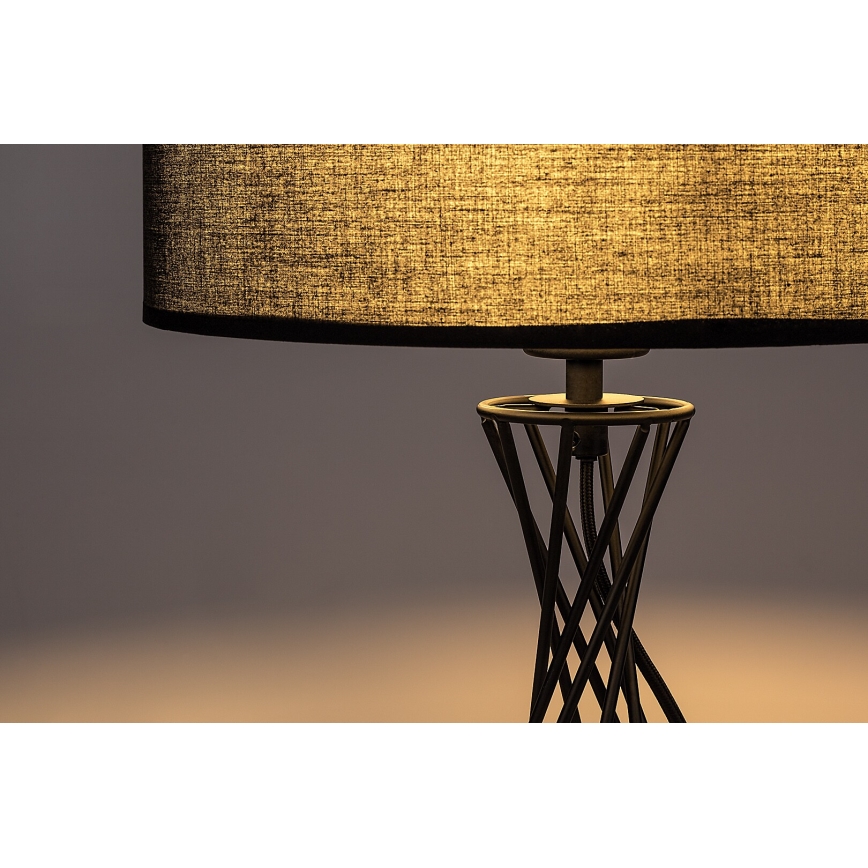 Rabalux - Pöytävalaisin 1xE27/40W/230V musta