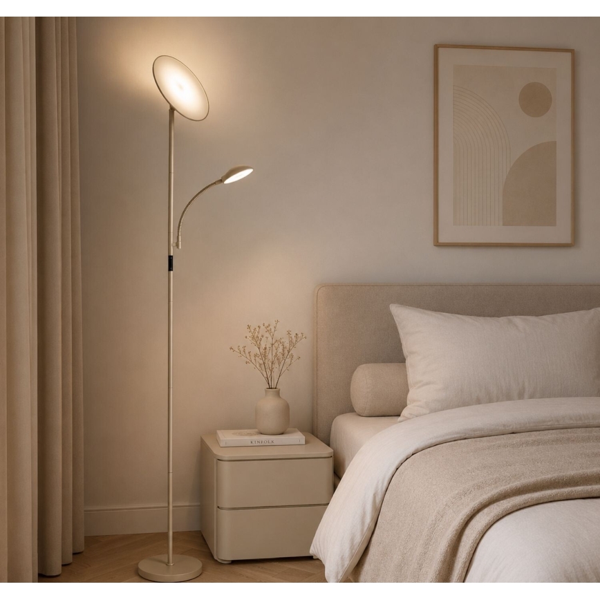Rabalux - LED himmennettävä lattiavalaisin LED/23W/230V 3000/4200/6500 beige