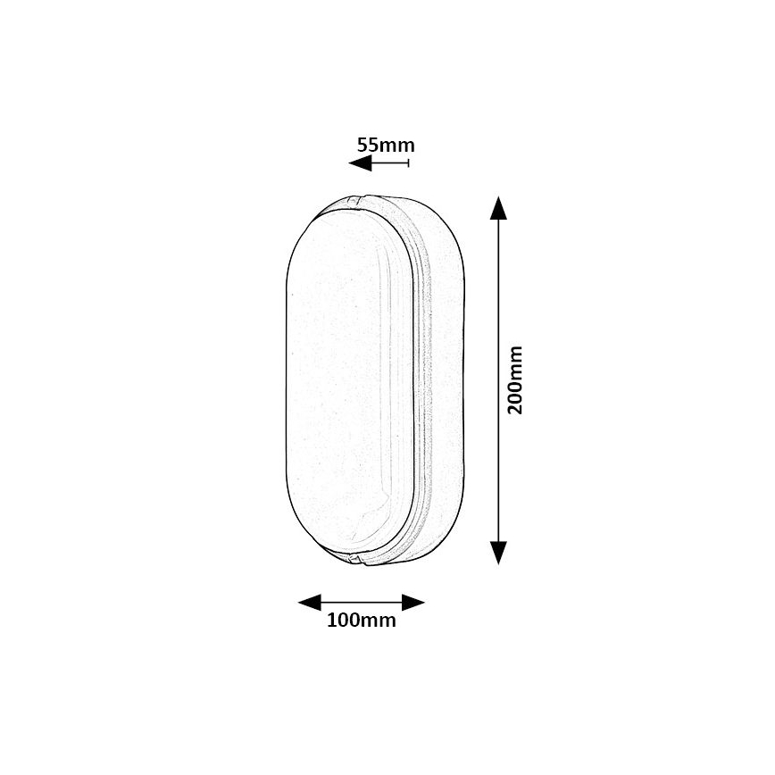 Rabalux - LED Ulkokattovalaisin LED/15W/230V IP54 musta