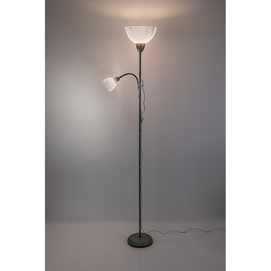 Rabalux - Vihreä lattiavalaisin, 1xE27/60W/230V + 1xE14/25W