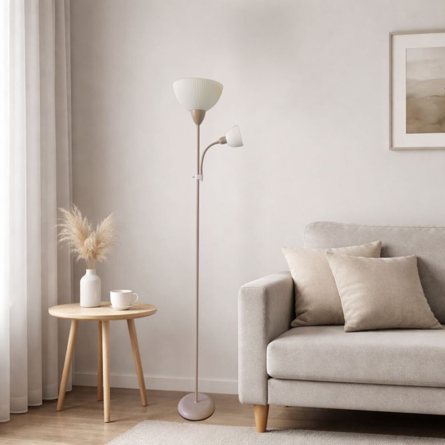 Rabalux - Lattiavalaisin 1xE27/60W/230V + 1xE14/25W beige