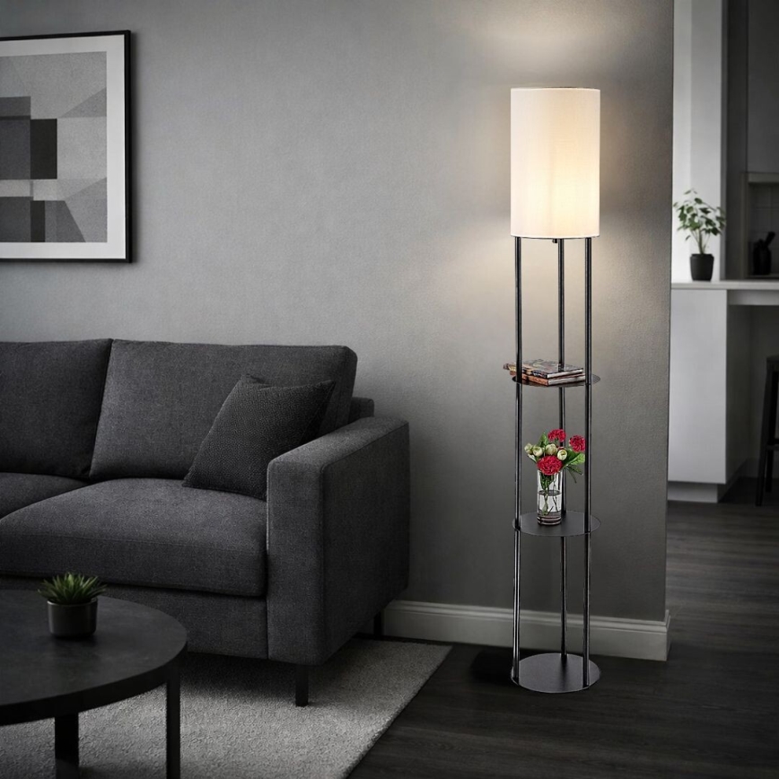 Rabalux - Hyllyllinen lattiavalaisin 1xE27/40W/230V musta