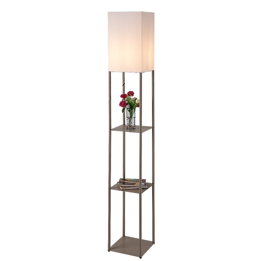 Rabalux - lattiavalaisin hyllyillä 1xE27/40W/230V beige