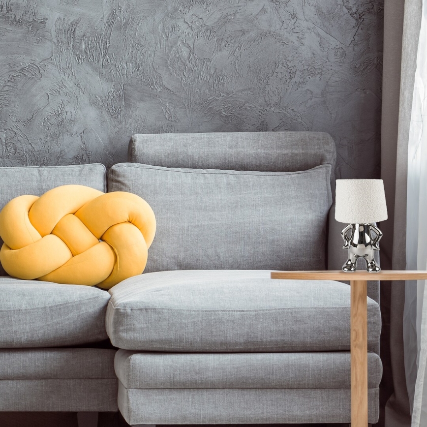 Rabalux - Pöytävalaisin 1xE14/40W/230V kiiltävä kromi