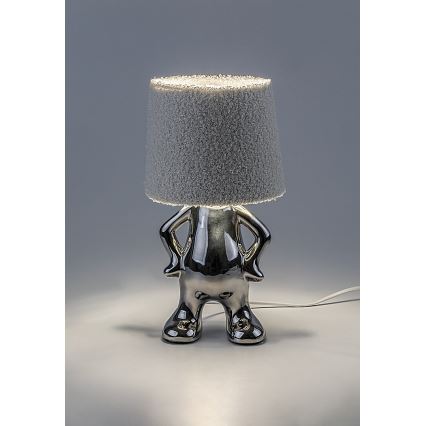 Rabalux - Pöytävalaisin 1xE14/40W/230V kiiltävä kromi