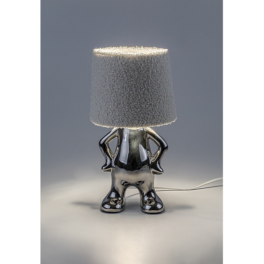 Rabalux - Pöytävalaisin 1xE14/40W/230V kiiltävä kromi