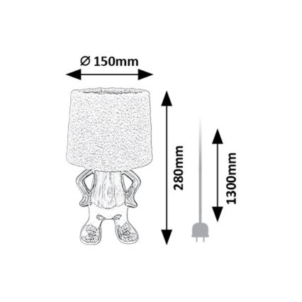 Rabalux - Pöytävalaisin 1xE14/40W/230V kiiltävä kromi