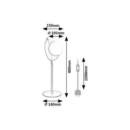 Rabalux - Pöytävalaisin 1xG9/5W/230V