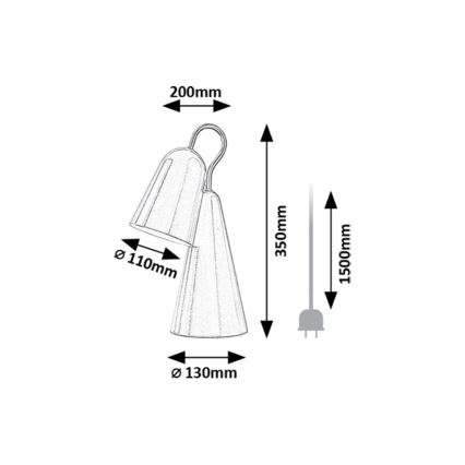 Rabalux - LED-pöytävalaisin 1xE14/4W/230V vaaleanpunainen