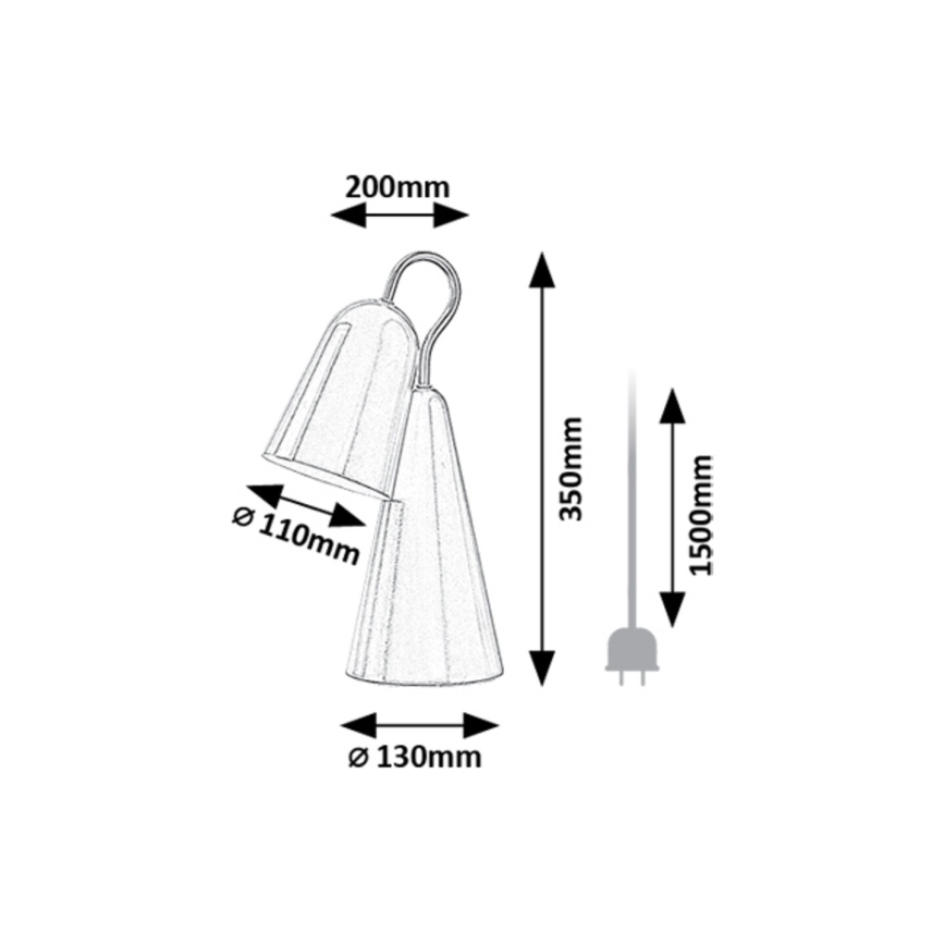 Rabalux - LED-pöytävalaisin 1xE14/4W/230V vaaleanpunainen