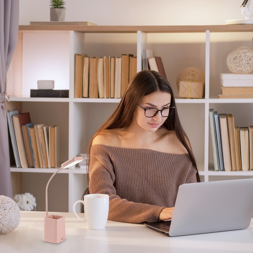 Rabalux - Himmennettävä LED-pöytävalaisin LED/6W/230V 5000K vaaleanpunainen