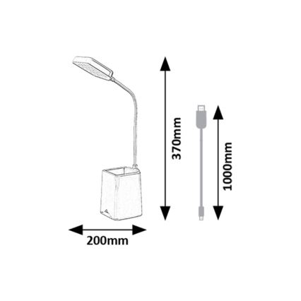 Rabalux - Himmennettävä LED-pöytävalaisin LED/6W/230V 5000K vaaleanpunainen