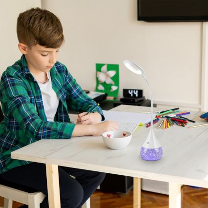 Rabalux - LED RGB Himmennettävä pöytävalaisin LED/4W/230V valkoinen