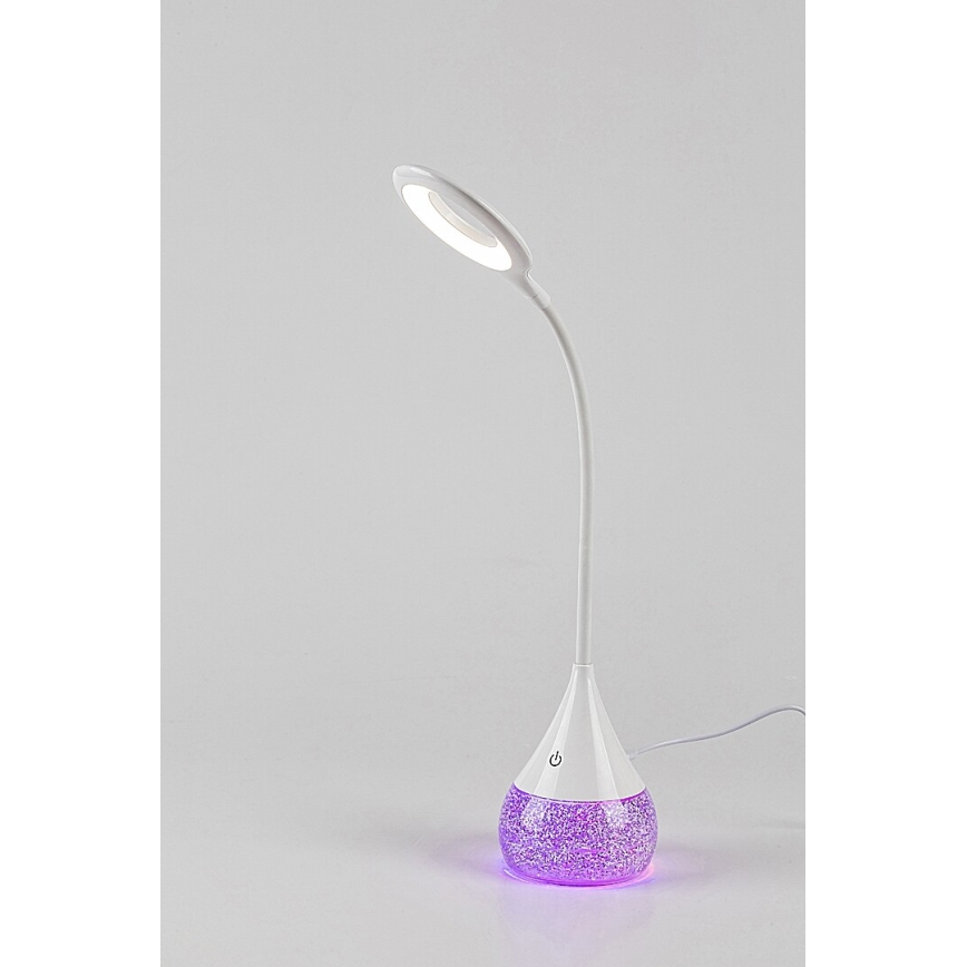 Rabalux - LED RGB Himmennettävä pöytävalaisin LED/4W/230V valkoinen