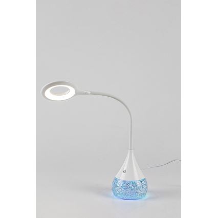 Rabalux - LED RGB Himmennettävä pöytävalaisin LED/4W/230V valkoinen