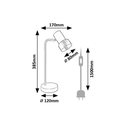 Rabalux - Pöytävalaisin 1xE14/15W/230V