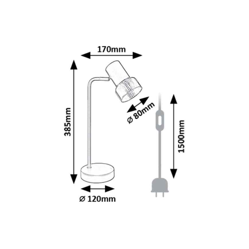 Rabalux - Pöytävalaisin 1xE14/15W/230V