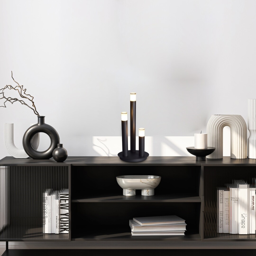 Rabalux - Pöytävalaisin 3xG9/5W/230V musta