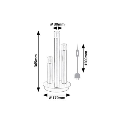 Rabalux - Pöytävalaisin 3xG9/5W/230V kulta