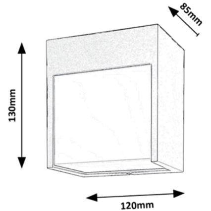 Rabalux - LED-ulkoseinävalaisin LED/12W/230V valkoinen IP54