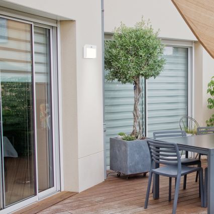 Rabalux - LED Ulkoseinävalo sensorilla LED/12W/230V valkoinen IP44