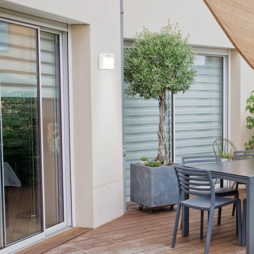 Rabalux - LED Ulkoseinävalo sensorilla LED/12W/230V valkoinen IP44