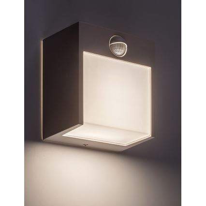 Rabalux - LED Ulkoseinävalo sensorilla LED/12W/230V valkoinen IP44