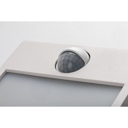 Rabalux - LED Ulkoseinävalo sensorilla LED/12W/230V valkoinen IP44