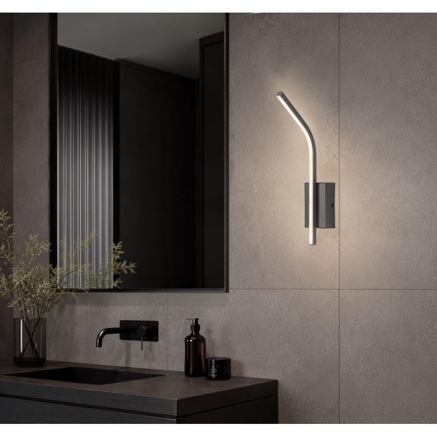 Rabalux - LED-kylpyhuoneen seinävalaisin LED/10W/230V 4000K IP44 antrasiitti