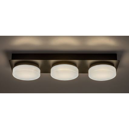 Rabalux - LED Kattovalaisin Kylpyhuoneeseen 3xLED/6W/230V IP44 Musta