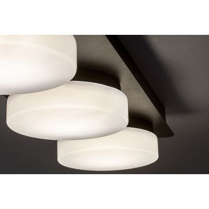 Rabalux - LED Kattovalaisin Kylpyhuoneeseen 3xLED/6W/230V IP44 Musta