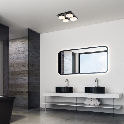 Rabalux - LED Kattovalaisin Kylpyhuoneeseen 4xLED/5,2W/230V IP44 musta