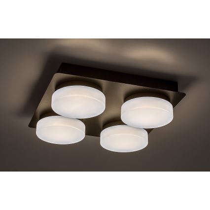 Rabalux - LED Kattovalaisin Kylpyhuoneeseen 4xLED/5,2W/230V IP44 musta