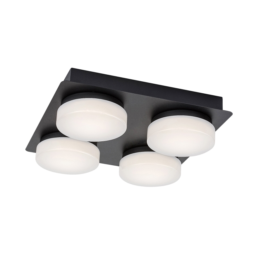 Rabalux - LED Kattovalaisin Kylpyhuoneeseen 4xLED/5,2W/230V IP44 musta