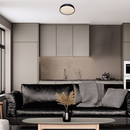 Rabalux - LED-kattovalaisin LED/18W/230V IP44 4000K halkaisija 28 cm musta