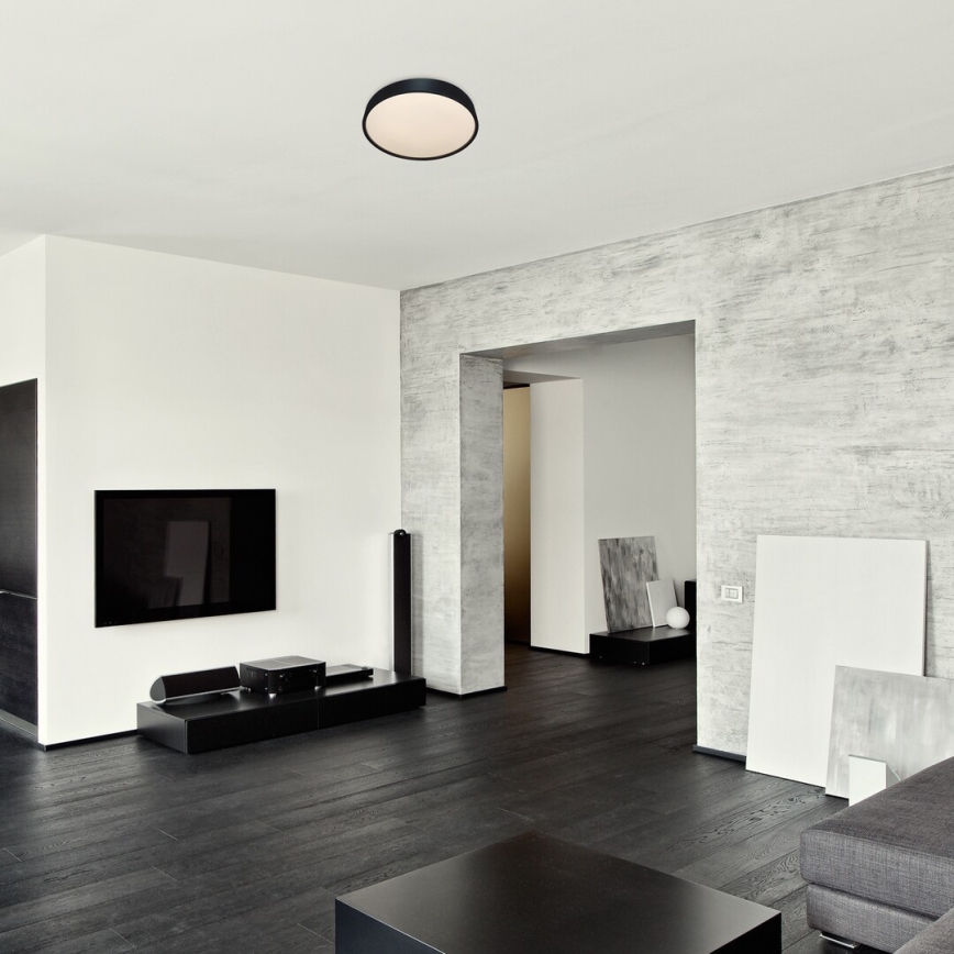 Rabalux - LED-kattovalaisin sensorilla LED/19W/230V IP44 4000K halkaisija 28,5 cm musta