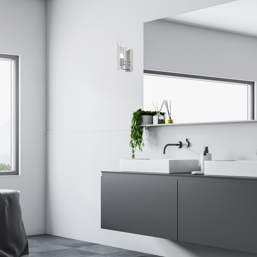 Rabalux - Kylpyhuoneen seinävalaisin 1xE14/12W/230V IP44 kiiltävä kromi