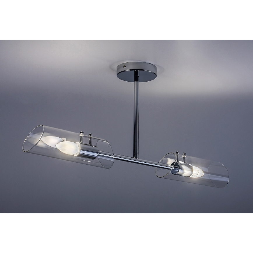 Rabalux - Kylpyhuoneen riipuskattokruunu 2xE14/12W/230V IP44 kiiltävä kromi
