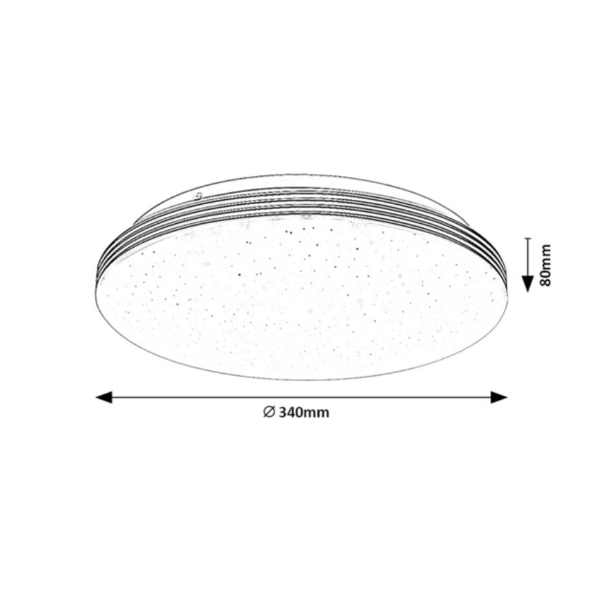 Rabalux - LED-kylpyhuoneen kattovalaisin LED/18W/230V IP44 Ø 34 cm