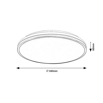 Rabalux - LED-kylpyhuoneen kattovalaisin LED/18W/230V IP44 halkaisija 34 cm