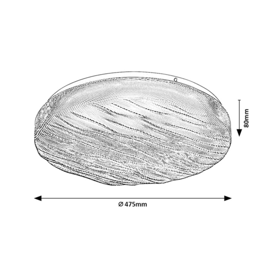 Rabalux - LED-kattovalaisin kylpyhuoneeseen LED/36W/230V IP44 4000K halkaisija 47,5 cm