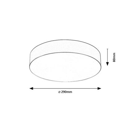 Rabalux - Ulkokäyttöön tarkoitettu kattovalaisin 2xE27/9W/230V, halkaisija 29 cm, IP43, musta