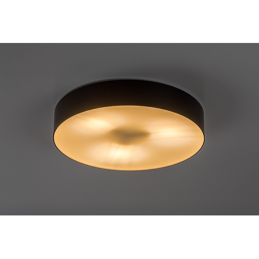 Rabalux - Ulkokäyttöön tarkoitettu kattovalaisin 3xE27/9W/230V Ø 39 cm IP43 musta