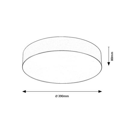 Rabalux - Ulkokäyttöön tarkoitettu kattovalaisin 3xE27/9W/230V Ø 39 cm IP43 musta