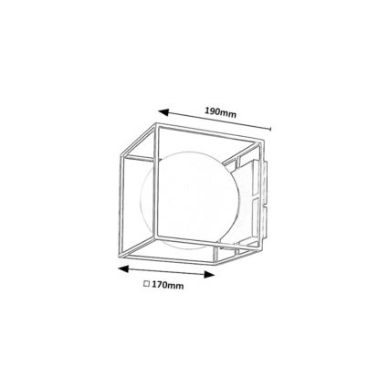 Rabalux - Ulkoseinävalaisin 1xE14/15W/230V IP44 musta
